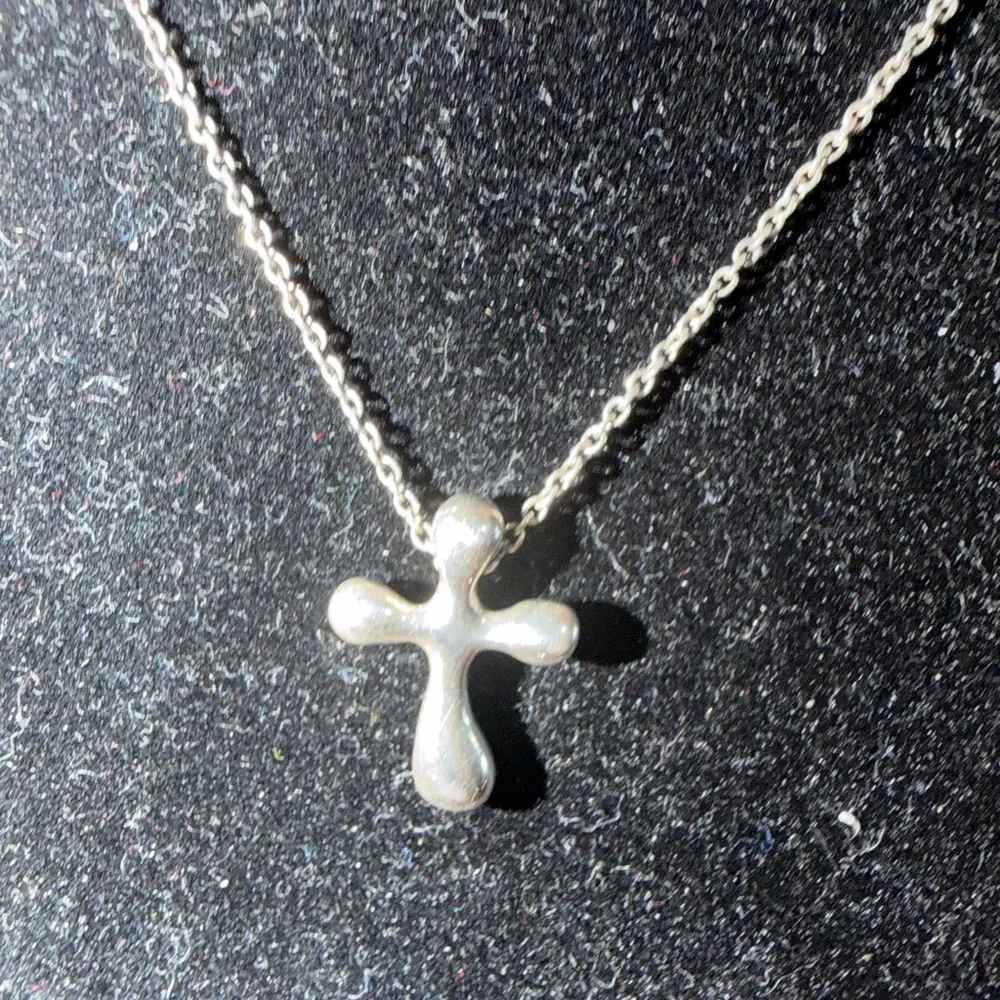 Tiffany & Co. Silver Cross Necklace - Picture 2 of 3